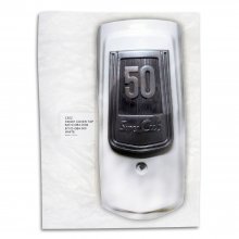 Μάσκα πιρουνιού Honda C50C 12V λευκή με σήμα